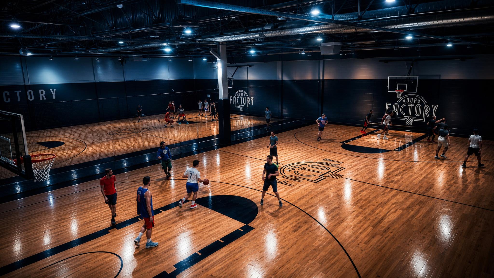 Salle de basket indoor Hoops Factory